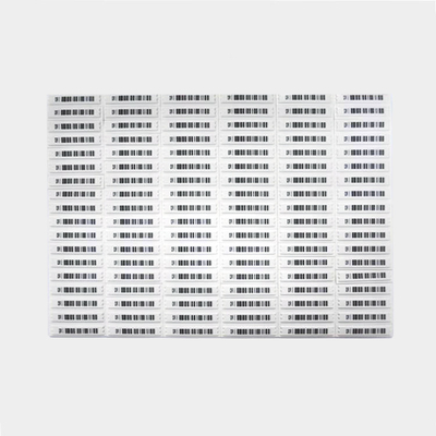 Scannable Perforated Plastic Barcode Security Label Compatible With Barcode Printers