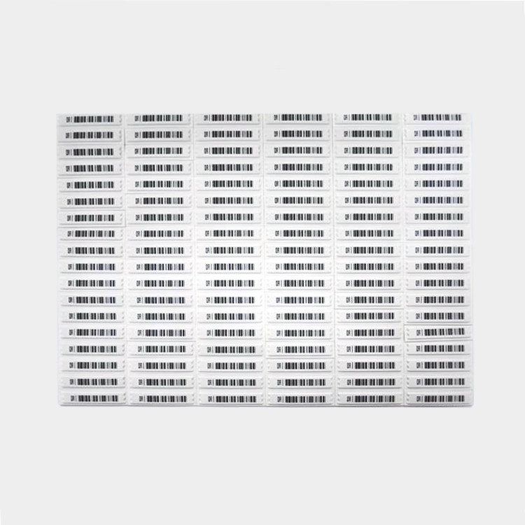 Scannable Perforated Plastic Barcode Security Label Compatible With Barcode Printers